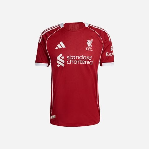 adidas - Áo thun đá banh Nam Men's Adidas Liverpool Home 25/26 Football Jersey - Red - 4