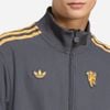adidas - Áo khoác đá banh Nam Men's Adidas Manchester United Terrace Icons Track Jacket - Gray