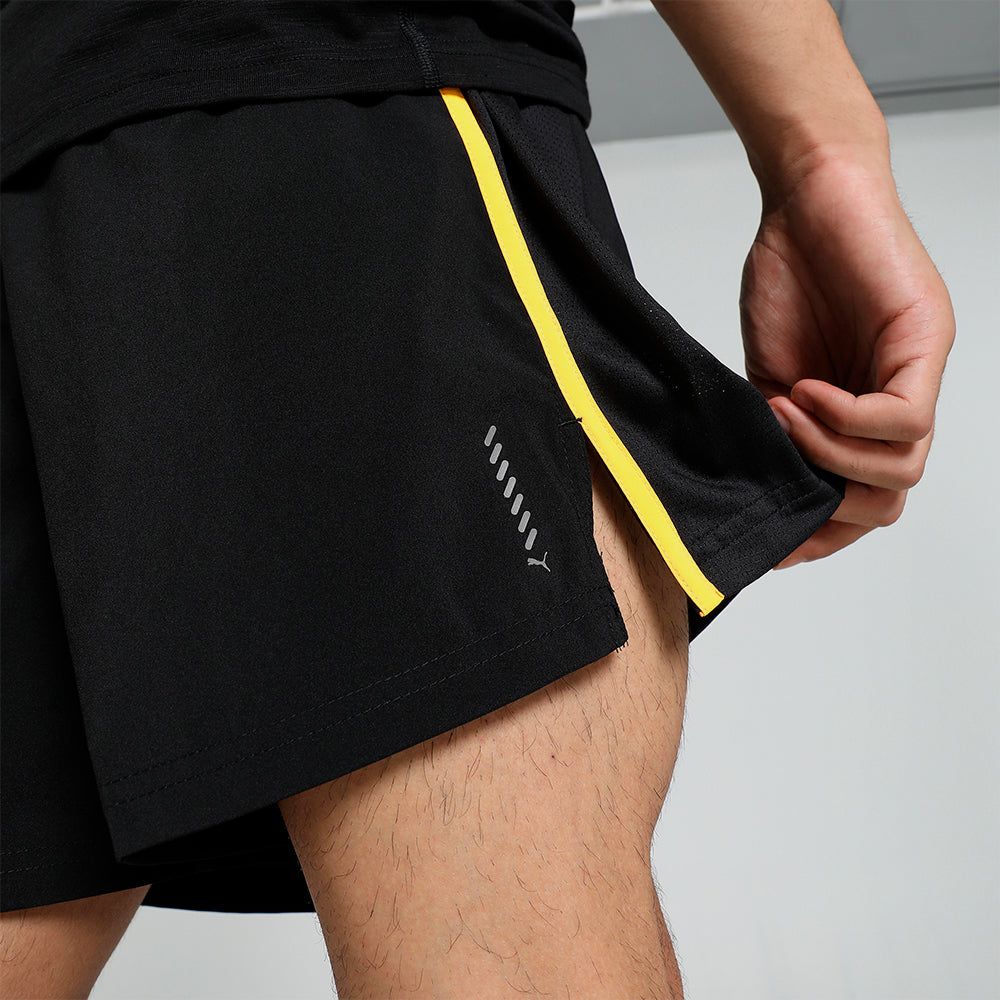 Puma - Quần ngắn nam Men's Puma Run Favorite 5 Inch Shorts - Black