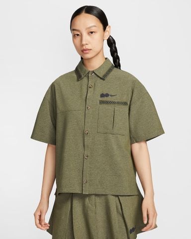 Nike - Áo sơ mi tay ngắn thể thao Nữ Naomi Osaka Oversized Short-Sleeve Top
