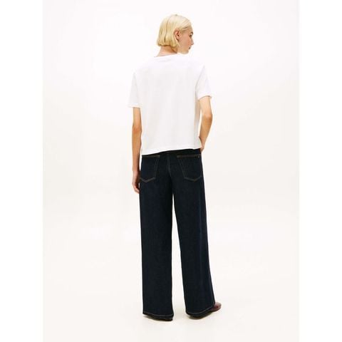 Tommy Hilfiger - Áo thun tay ngắn nữ TH Pique Slim Tee - 4