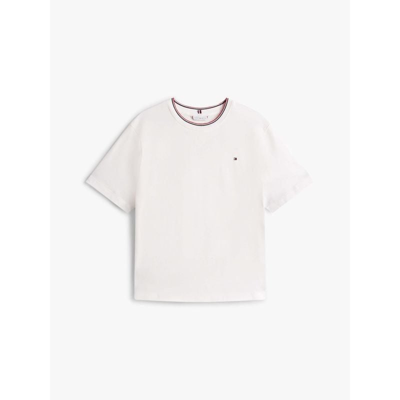 Tommy Hilfiger - Áo thun tay ngắn nữ TH Pique Slim Tee