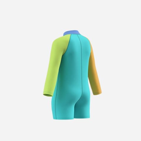 Speedo - Đồ Bơi Trẻ Em Infant Sunprotect Long Sleeve Colorblock Zip Swimsuit - 2
