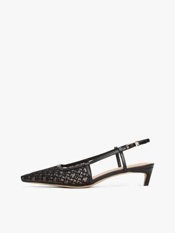 Tommy Hilfiger - Giày cao gót nữ TH Monogram Slingback Mesh Kitten Heels - 3