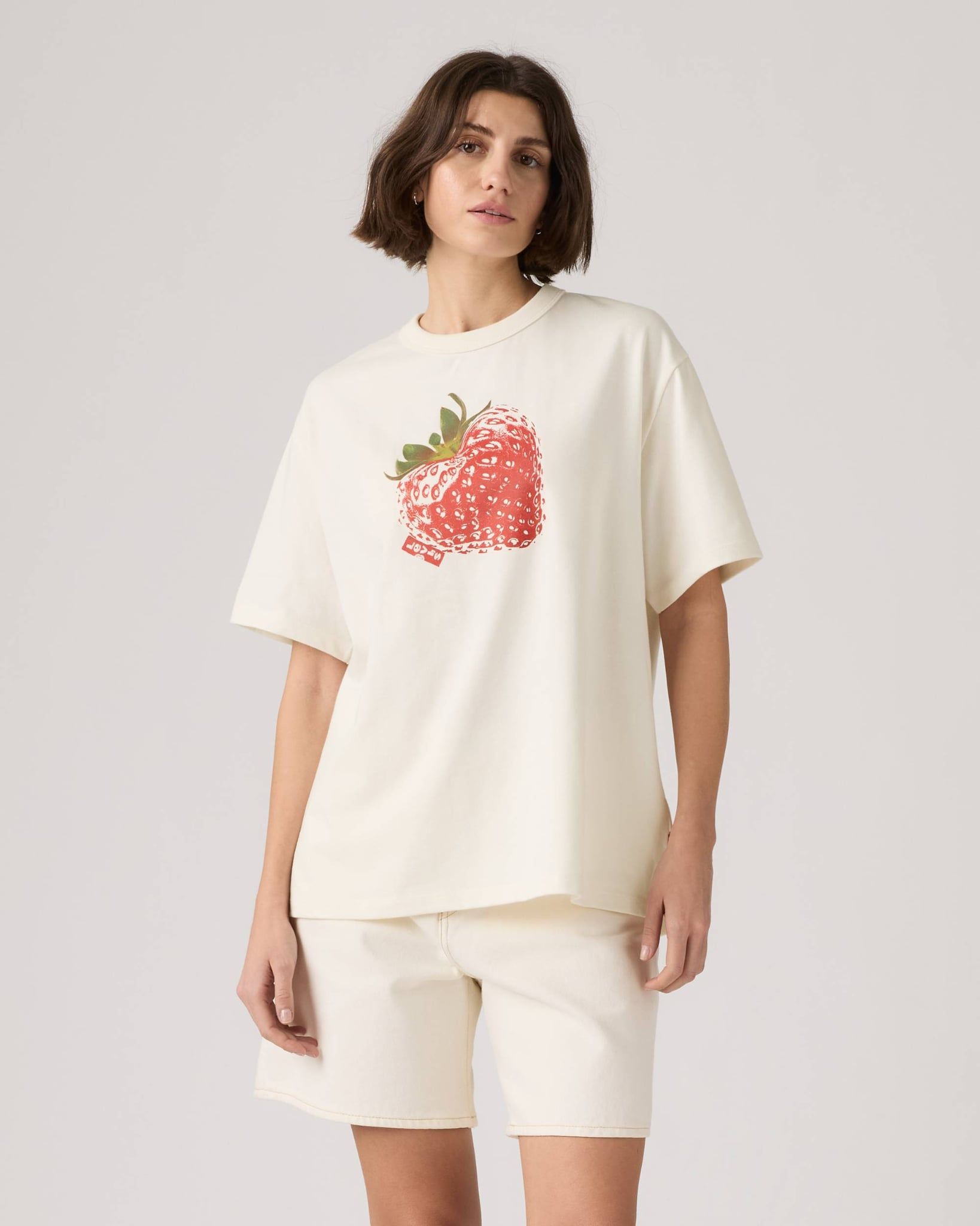 Levi's - Áo Thun Tay Ngắn Nữ Graphic Logo Tabor T-Shirt
