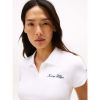 Tommy Hilfiger - Áo thun có cổ polo tay ngắn nữ Crisp Slim Stretch Cotton Polo