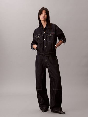 Calvin Klein - Áo Khoác Jean Nữ Lunar New Year Denim Trucker Jacket