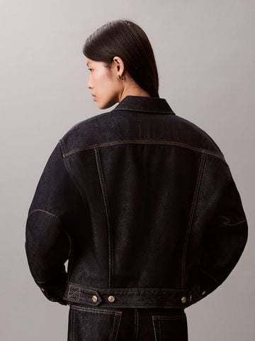 Calvin Klein - Áo Khoác Jean Nữ Lunar New Year Denim Trucker Jacket