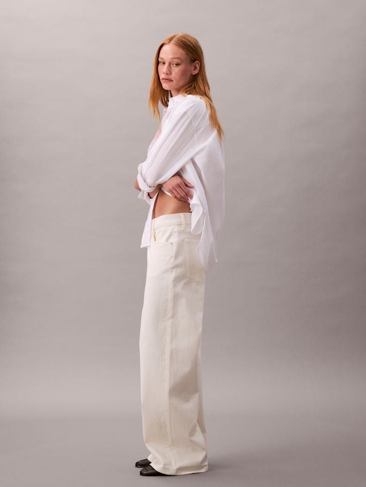 Calvin Klein - Quần jeans ống rộng nữ CK Baggy Jeans