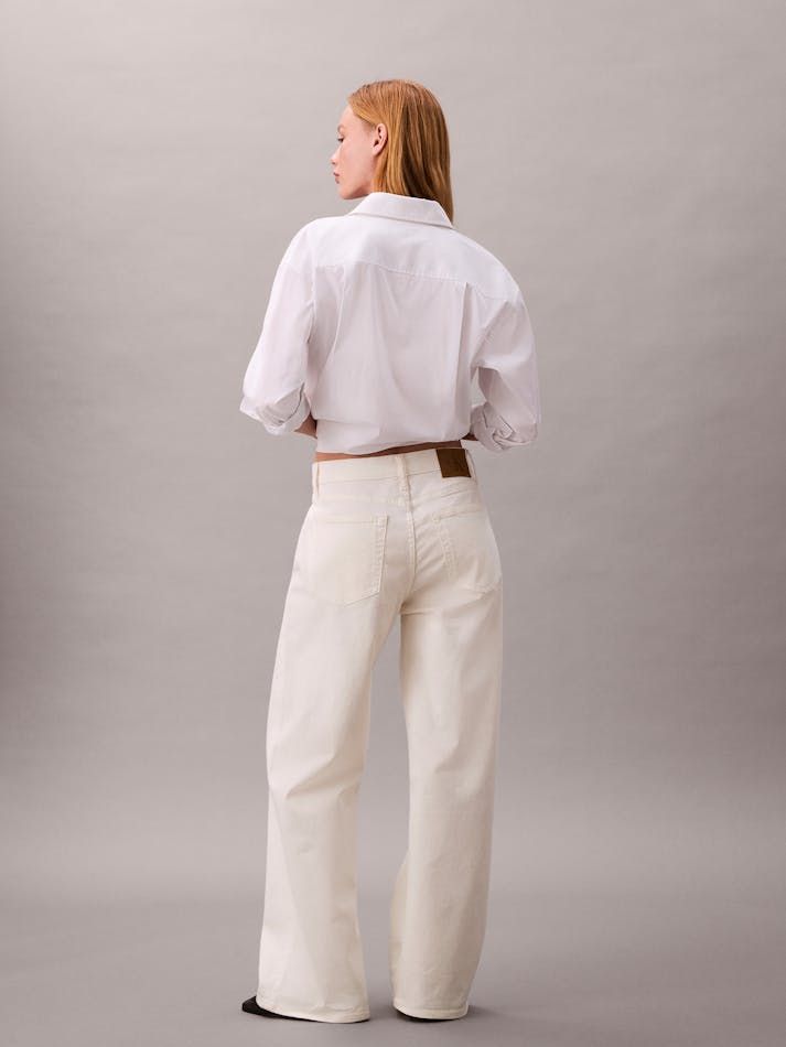 Calvin Klein - Quần jeans ống rộng nữ CK Baggy Jeans