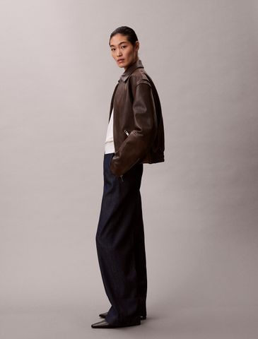 Calvin Klein - Quần jeans ống đúng nữ Ultra High Denim Trousers