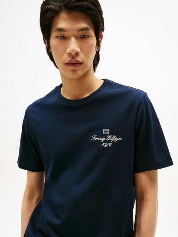 Tommy Hilfiger - Áo phông tay ngắn nam Outline Flag NYC Logo T-Shirt - 4