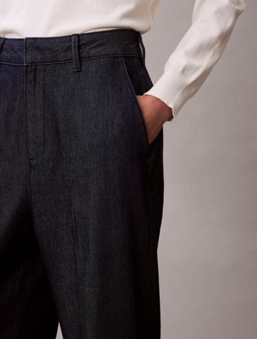 Calvin Klein - Quần jeans ống đúng nữ Ultra High Denim Trousers