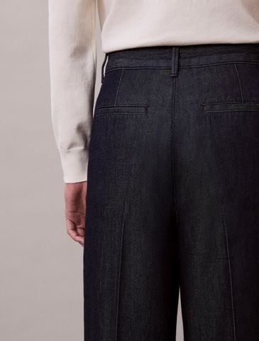 Calvin Klein - Quần jeans ống đúng nữ Ultra High Denim Trousers