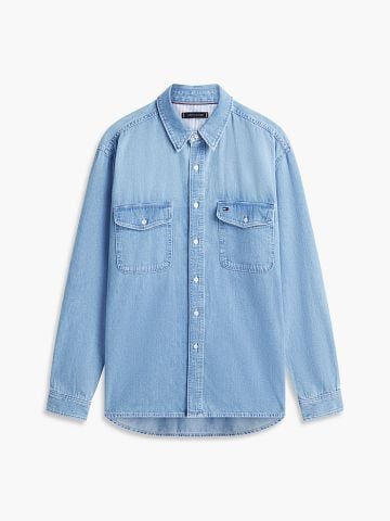 Tommy Hilfiger - Áo Sơ Mi Tay Dài Nam Relaxed Fit Faded Denim Shirt