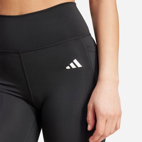 adidas - Quần ngắn ống bó Nữ Women's Adidas Optimé Essentials Stash Pocket 7-Inch Halftights - Black
