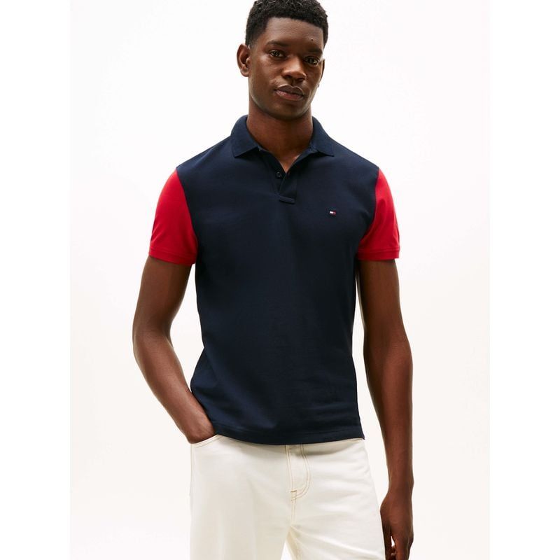 Tommy Hilfiger - Áo thun có cổ polo tay ngắn nam TH Blocking Regular Polo