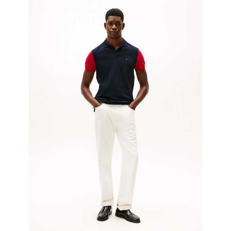 Tommy Hilfiger - Áo thun có cổ polo tay ngắn nam TH Blocking Regular Polo