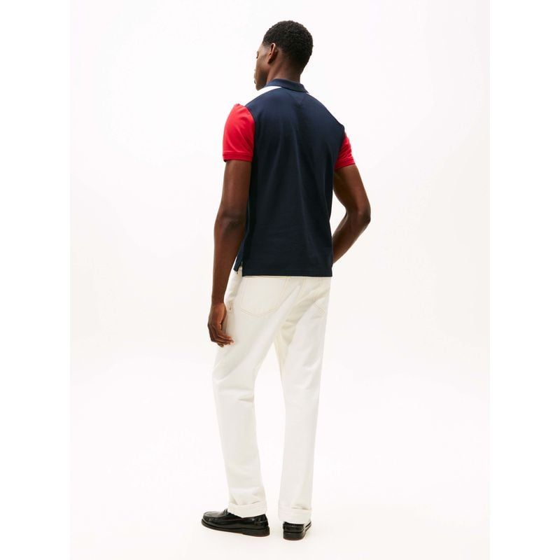 Tommy Hilfiger - Áo thun có cổ polo tay ngắn nam TH Blocking Regular Polo