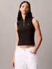 Calvin Klein - Áo ba lỗ dệt kim nữ Sleeveless Quarter Zip Top