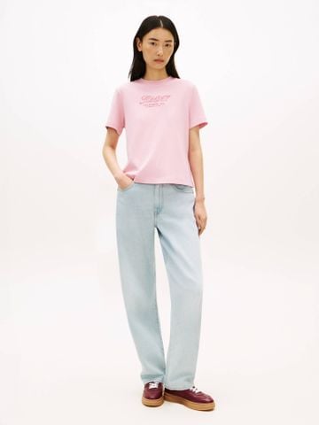 Tommy Hilfiger - Áo Thun Tay Ngắn Nữ T-Shirt Regular Fit - 4