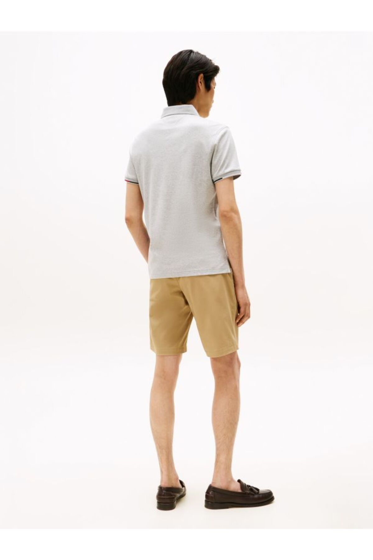 Tommy Hilfiger - Áo thun có cổ tay ngắn nam Interlock Flagcuff Slim Polo