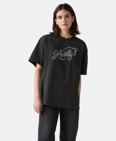 Levi's - Áo thun tay ngắn nữ Graphic Tabor Tee - Black