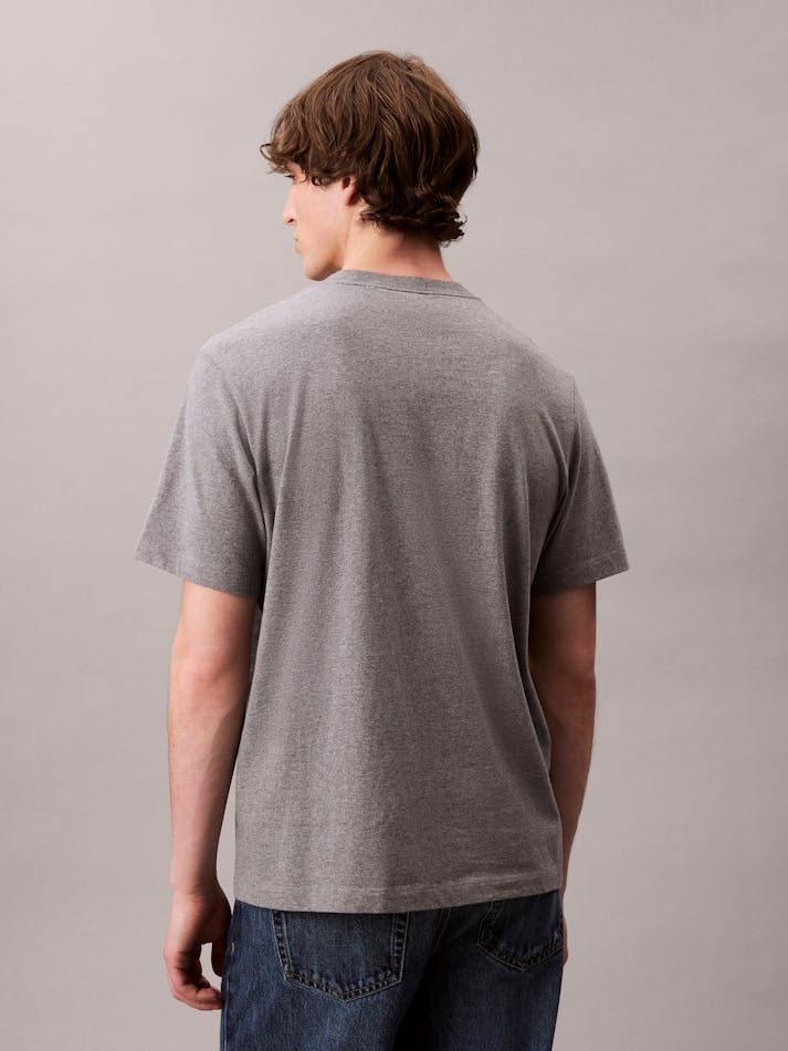 Calvin Klein - Áo phông thời trang nam Embroidered Monogram Logo Relaxed T-Shirt