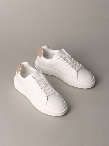 Calvin Klein - Giày nữ Chunky Cupsole Laceup Leather - 2