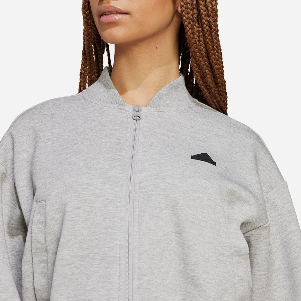 adidas - Áo khoác thời trang Nữ Women's Adidas Future Icons 3-Stripes Bomber Jacket - Gray