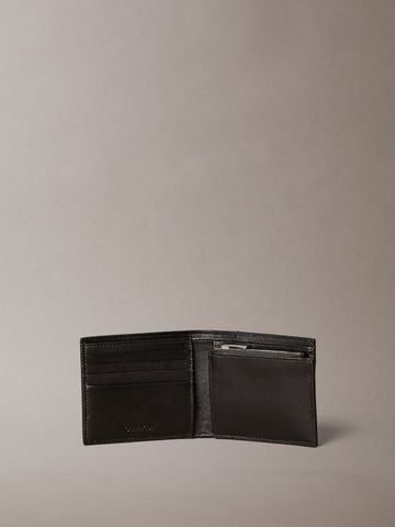 Calvin Klein - Ví nam Embossed Allover Monogram Bifold Wallet with Coin Pouch