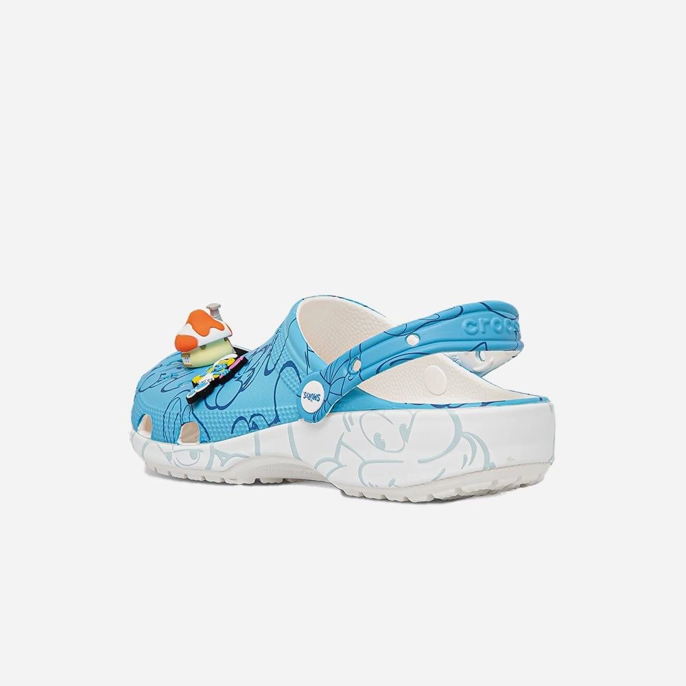 Crocs - Xăng đan nam nữ Unisex Smurfs Classic Clog