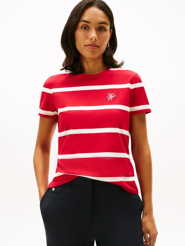 Tommy Hilfiger - Áo Thun Tay Ngắn Nữ TH Script Regular Crew Neck Short Sleeve Tee