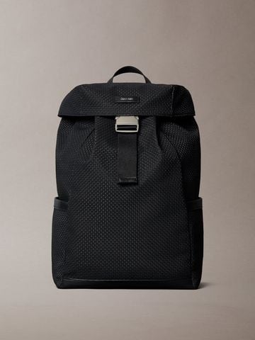 Calvin Klein - Balo nam Embossed Woven Flap Backpack