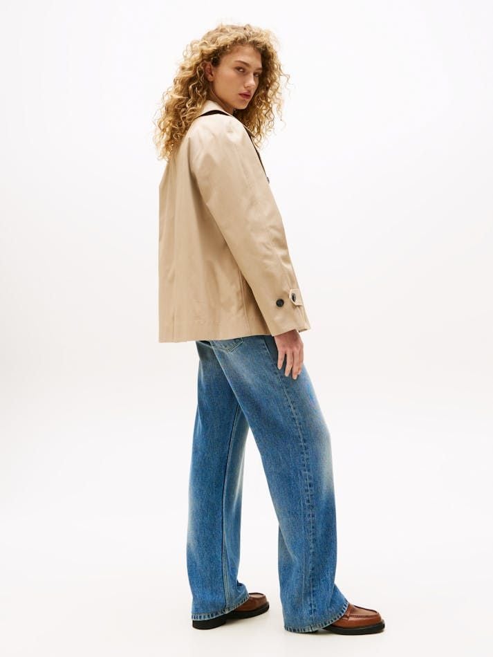 Tommy Hilfiger - Áo khoác tay dài nữ Water Repellent Short Trench Coat