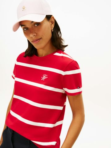 Tommy Hilfiger - Áo Thun Tay Ngắn Nữ TH Script Regular Crew Neck Short Sleeve Tee