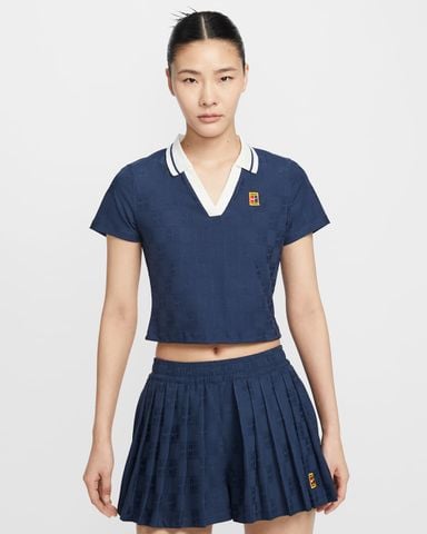 Nike - Áo Tay Ngắn Thể Thao Nữ NikeCourt Court Collection Dri-FIT Cropped Tennis Polo
