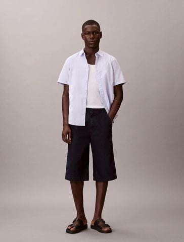Calvin Klein - Quần jeans Ngắn Nam Lightweight Indigo Denim Long Shorts