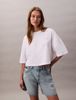 Calvin Klein - Áo thun thời trang nữ Jersey Cropped Boxy Tee