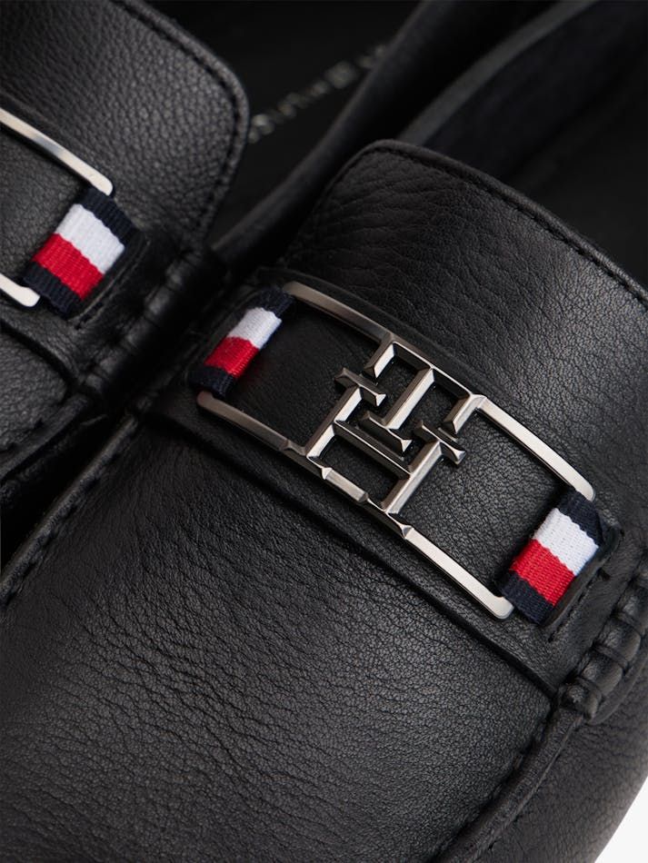 Tommy Hilfiger - Giày tây Nam Textured Leather Driver Loafers
