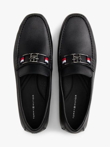 Tommy Hilfiger - Giày tây Nam Textured Leather Driver Loafers