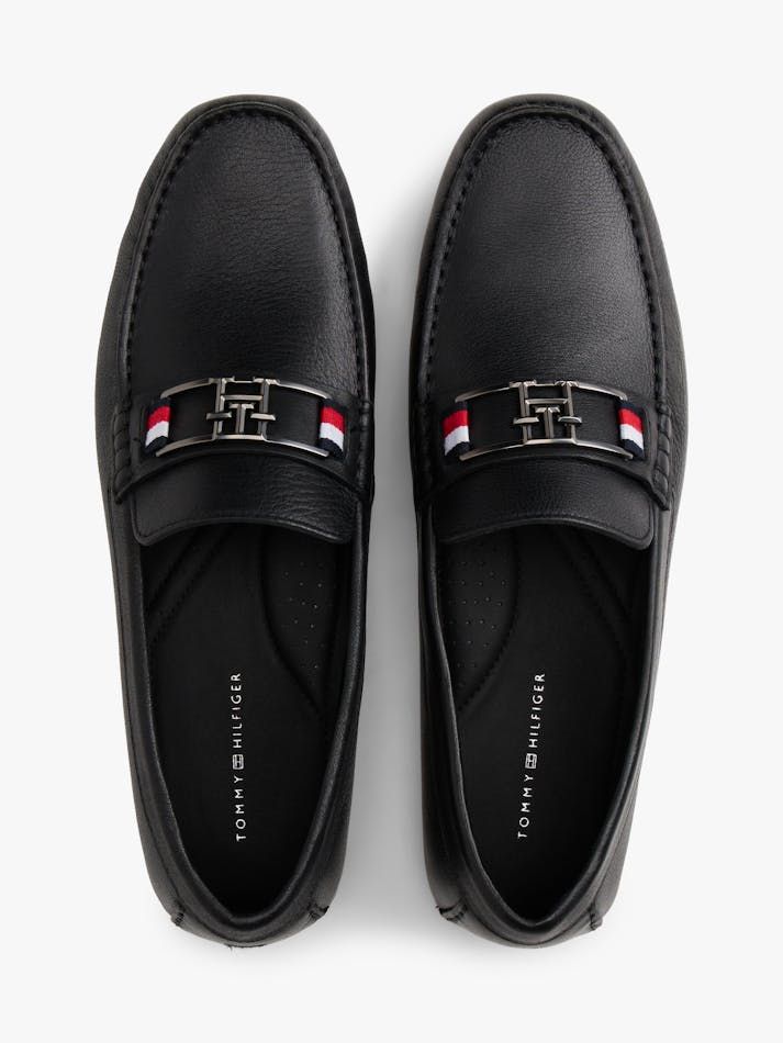 Tommy Hilfiger - Giày tây Nam Textured Leather Driver Loafers