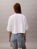 Calvin Klein - Áo thun thời trang nữ Jersey Cropped Boxy Tee
