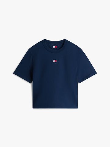 Tommy Hilfiger - Áo Thun Tay Ngắn Nữ Boxy Badge Cotton Tee