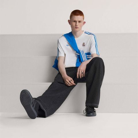 adidas - Áo thun đá banh Nam Men's Adidas Real Icon T-Shirt - White - 4