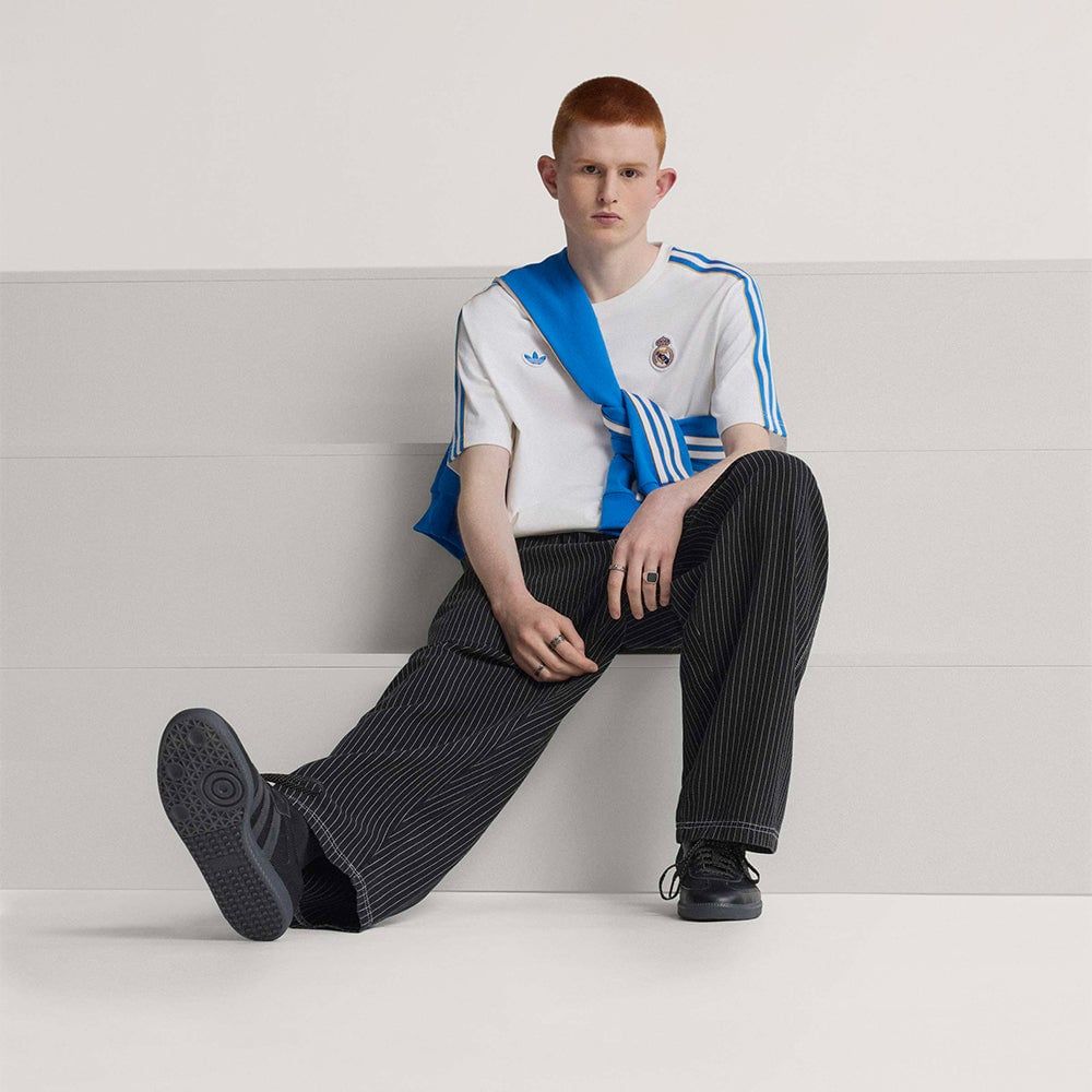 adidas - Áo thun đá banh Nam Men's Adidas Real Icon T-Shirt - White