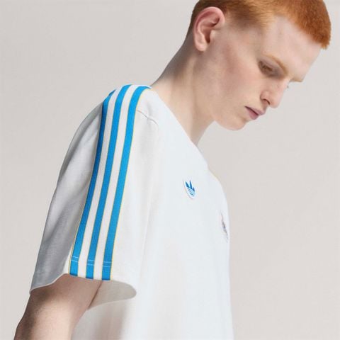 adidas - Áo thun đá banh Nam Men's Adidas Real Icon T-Shirt - White - 2