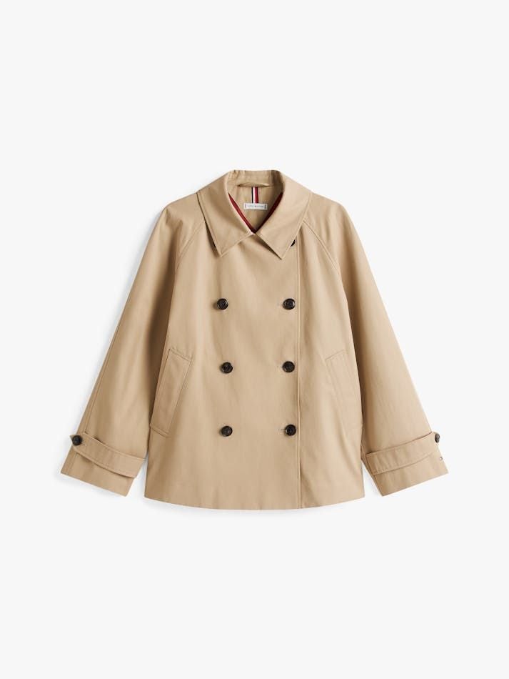 Tommy Hilfiger - Áo khoác tay dài nữ Water Repellent Short Trench Coat