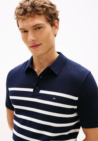 Tommy Hilfiger - Áo Thun Có Cổ Nam Essential Stripe Knit Polo Shirt