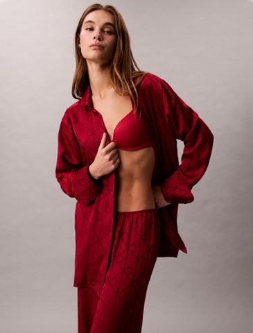 Calvin Klein - Quần ngủ nữ Satin Sheen Print Pyjama Pants